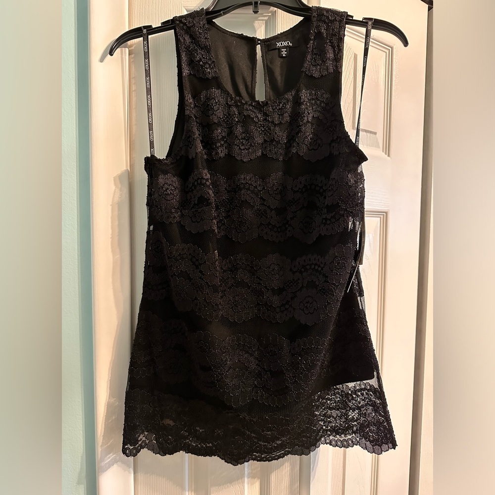 XOXO Sleeveless Lace Top Size X-Large